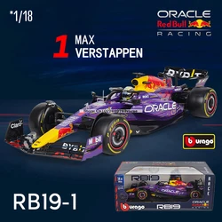 Bburago 1:18 2023 Las Vegas F1 Red Bull Racing RB19 1# 11# racing model simulation car model alloy car toy collection