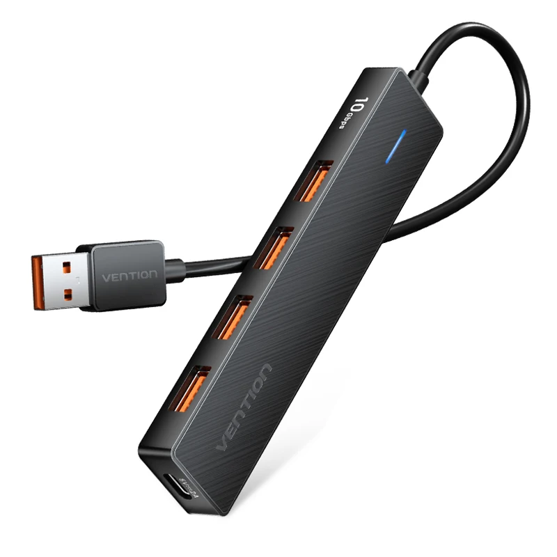מפצל USB Vention 10Gbps עם 5 יציאות