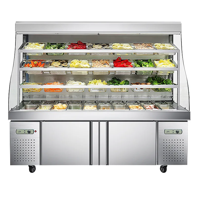Customized. Xilai Sheng Spicy Hot Pot Display Cabinet Ordering Cabinet-Keeping Cabinet Skewer Selection Cabinet BBQ Cooked