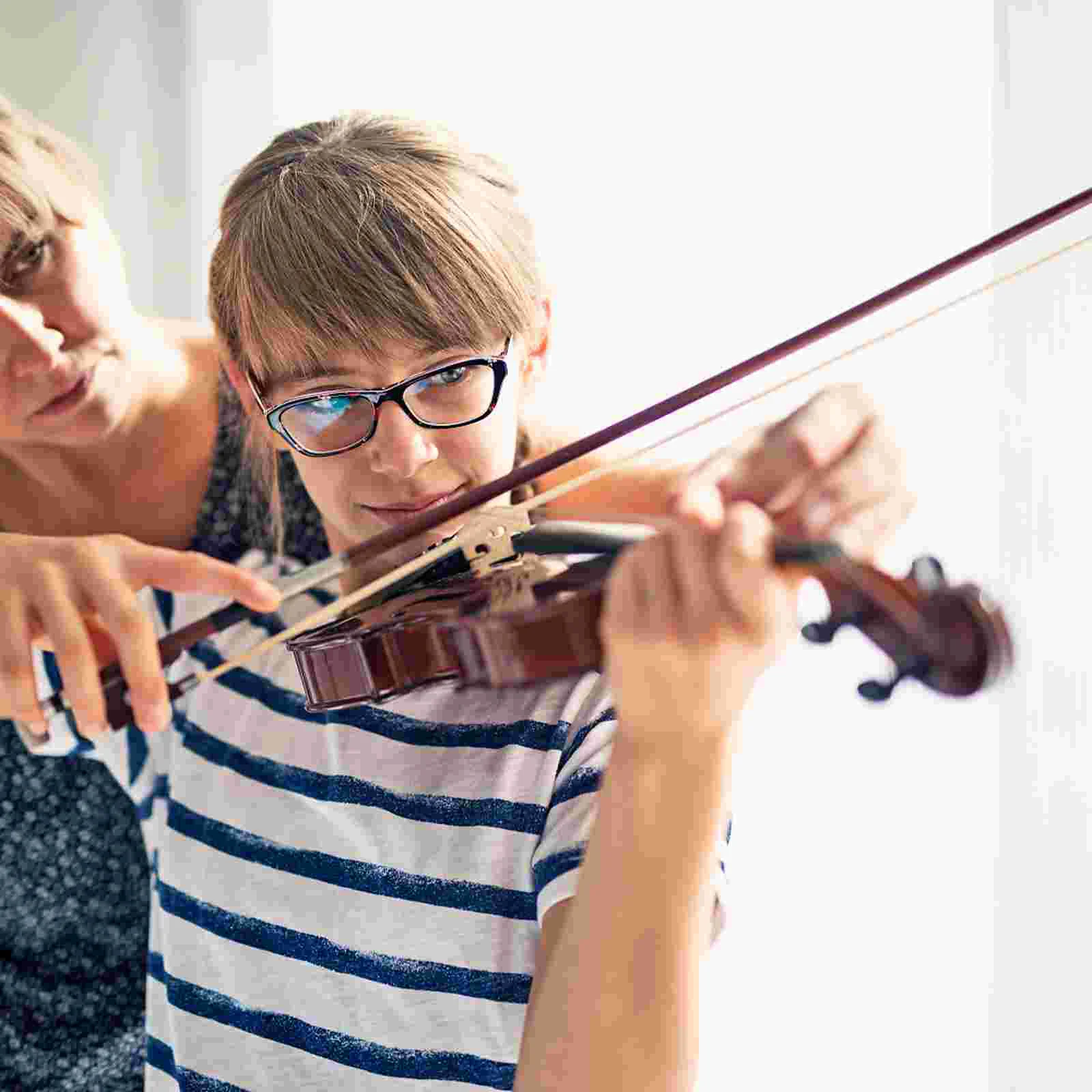 Violino prática arco instrumento musical 1/10 alisador de cabelo de cavalo sândalo vermelho