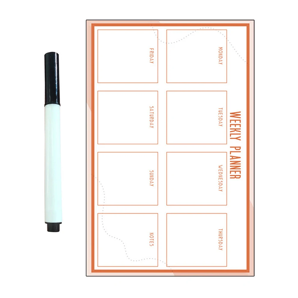 Fridge Calendar Board Weekly Planner Whiteboard Noticeboard Note Memo Board Wall Hanging Message Bulletin Board