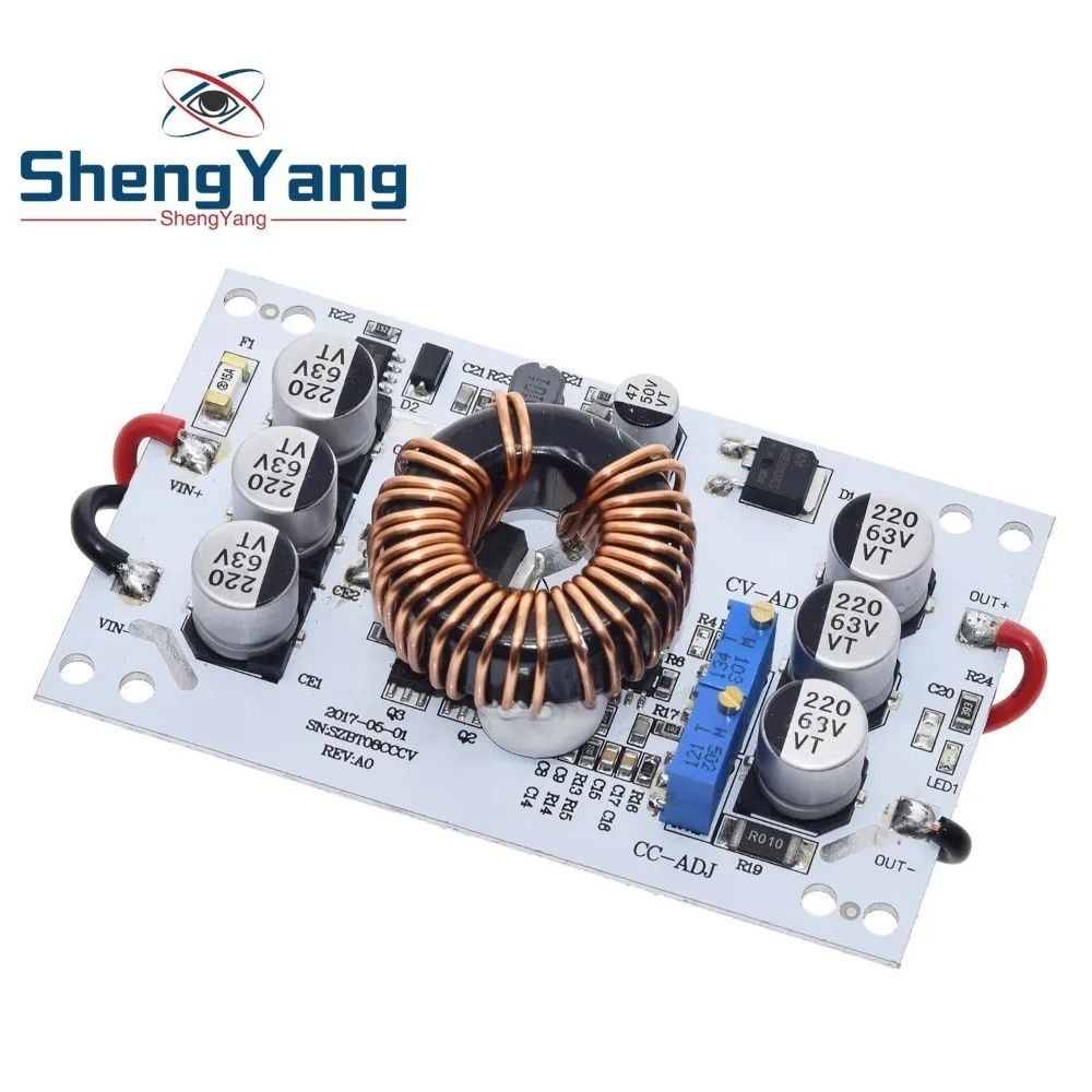 600W Aluminum Plate DC-DC Boost Converter Adjustable 10A Step Up Constant Current Power Supply Module Led Driver For Arduino