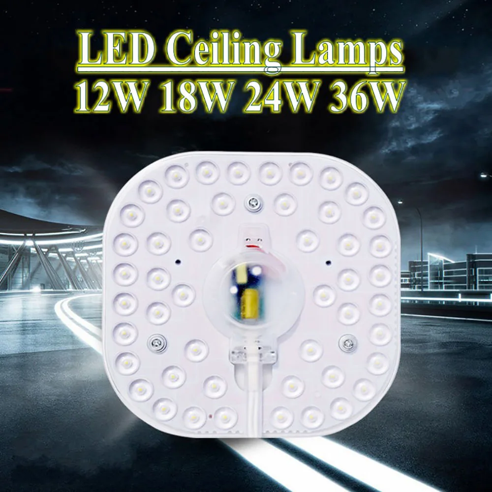 Ceiling Lamps LED Module Light AC220V 230V 240V 6W 12W 18W 24W 36W Replace Ceiling Light Lighting Source Convenient Installation