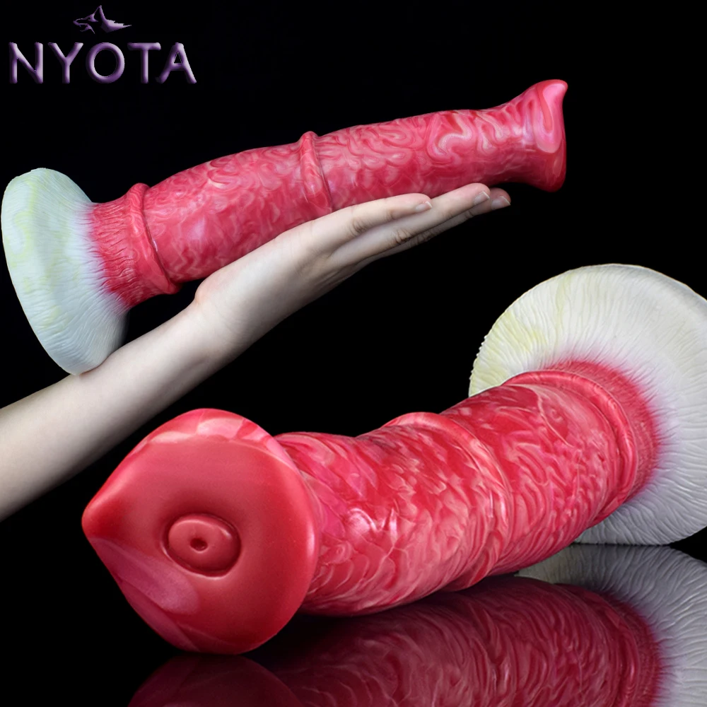 

NYOTA Realistic Dog Penis With Sucker Silicone Animal Dildo Sex Toy For Women Men Anal Dildos Pussy Massager Female Masturbator