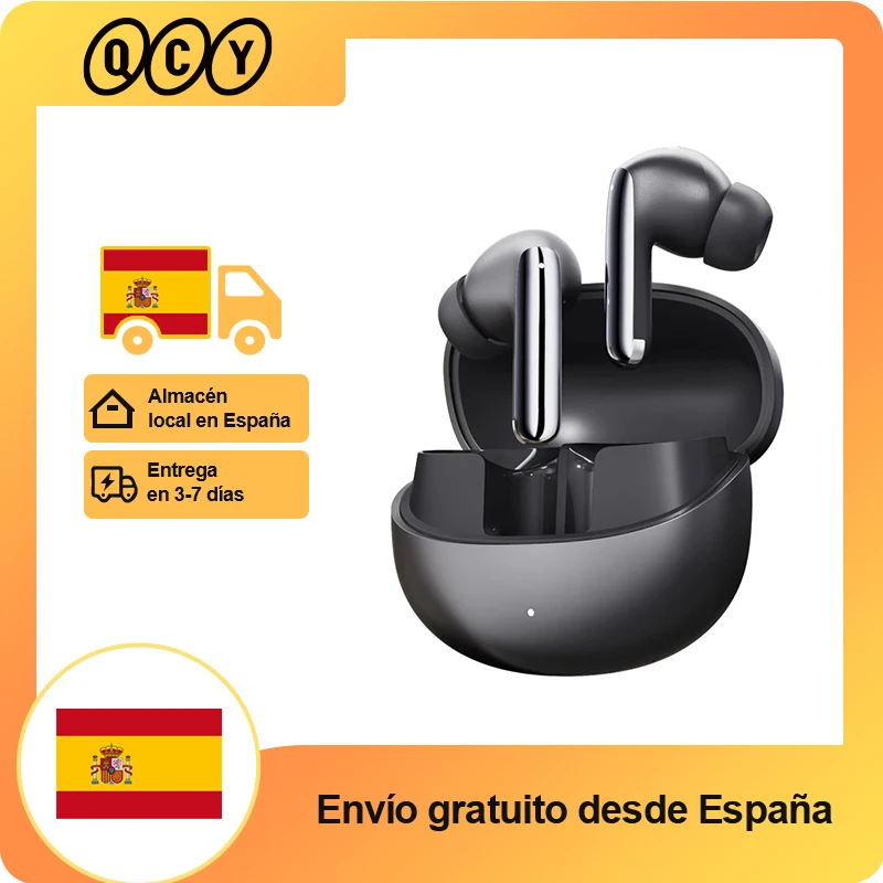 QCY MeloBuds Pro ANC auriculares inalámbricos Bluetooth 46dB híbrido ANC alta resolución LDAC Bluetooth 5,3 auriculares 6 micrófono 34H tiempo de reproducción