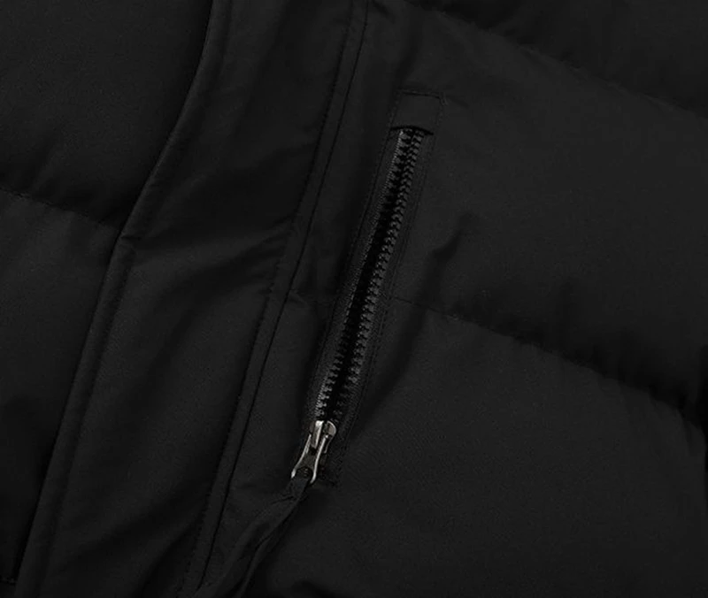 Men Plus Size Hooded Cotton Coat L-8XL Winter Thickened Warm Puffer Jacket for Big Tall Guys 140kg Casual Versatile Trendy Style