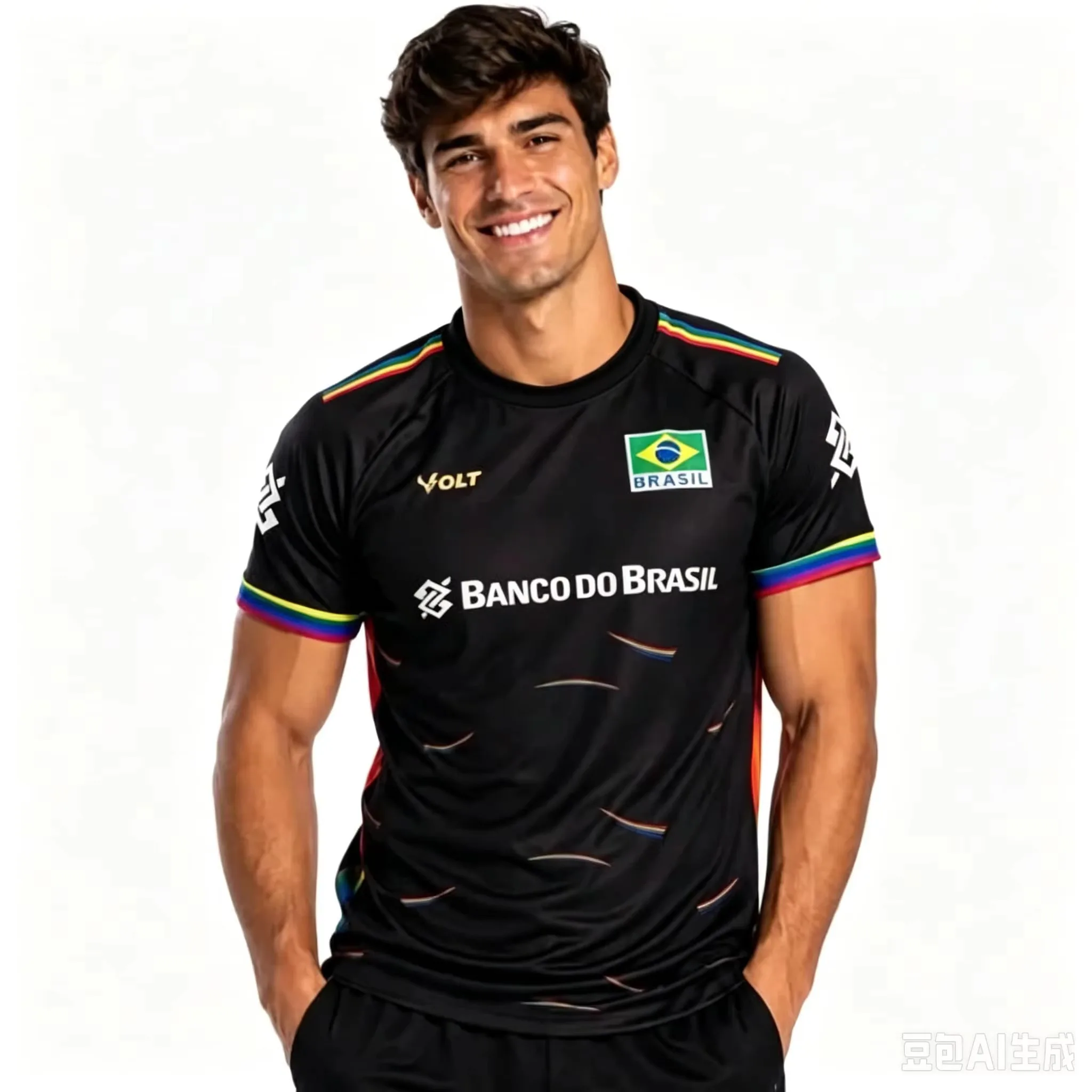 26-27 CBV Brazil Unisex Volleyball Jersey Beach Volleyball Shirt Men Women Summer Sport Quick Drying Jersey family Matching