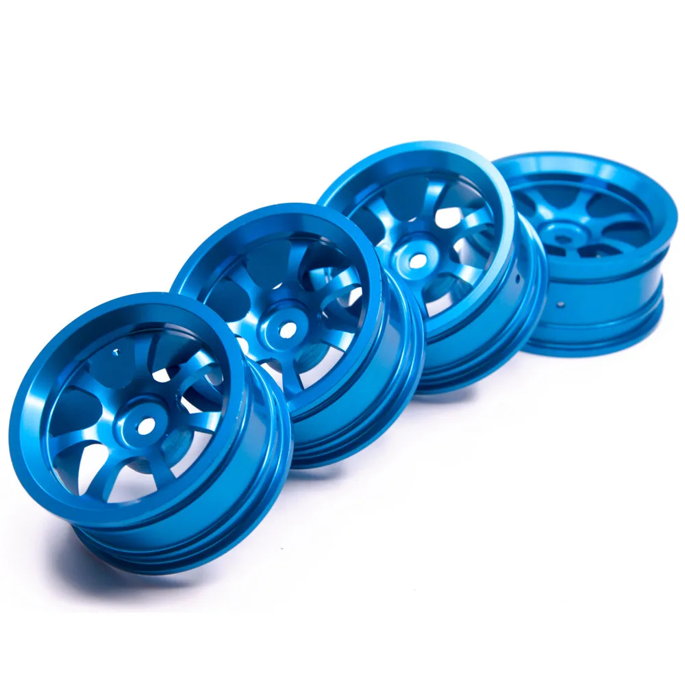 YEAHRUN Aluminum Alloy Wheels Hubs Rims for 1/10 RC On-road Drift Car HSP Tamiya TT02 HPI Kyosho Sakura D4 Parts