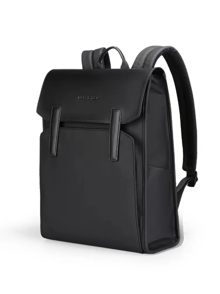 Mark Ryden Oxford +PU Leather Fabric Men's Business Backpack Light Leisure Computer Nordic Wind Student Bag