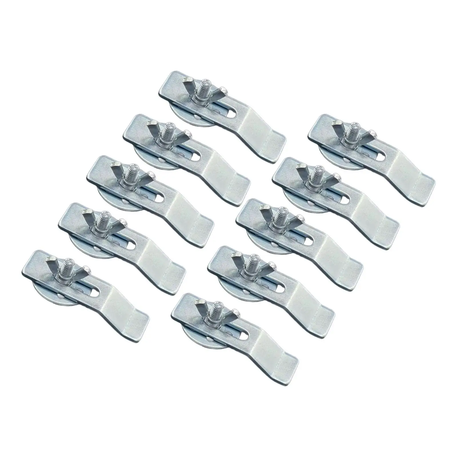 10 Pieces Undermount Sink Clips Parts Ceramic Washbasin Clips for Countertop