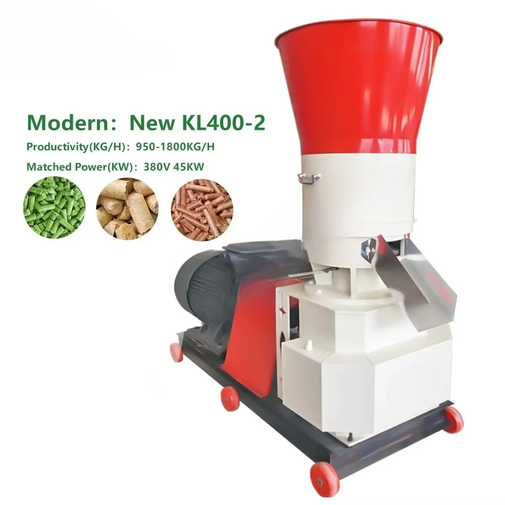 New Maximum 1800 Kg/h High Productivity Pellet Making Machine Farm Cattle Chicken Fish Feed 45KW Livestock Feed Processing