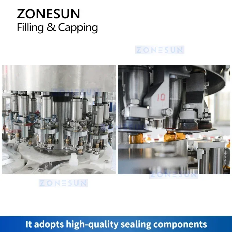 ZONESUN Автоматическая машина для наполнения жидкостью флаконов Бутылки для ампул Оральные решения Встроенное упаковочное оборудование ZS-AFC16P