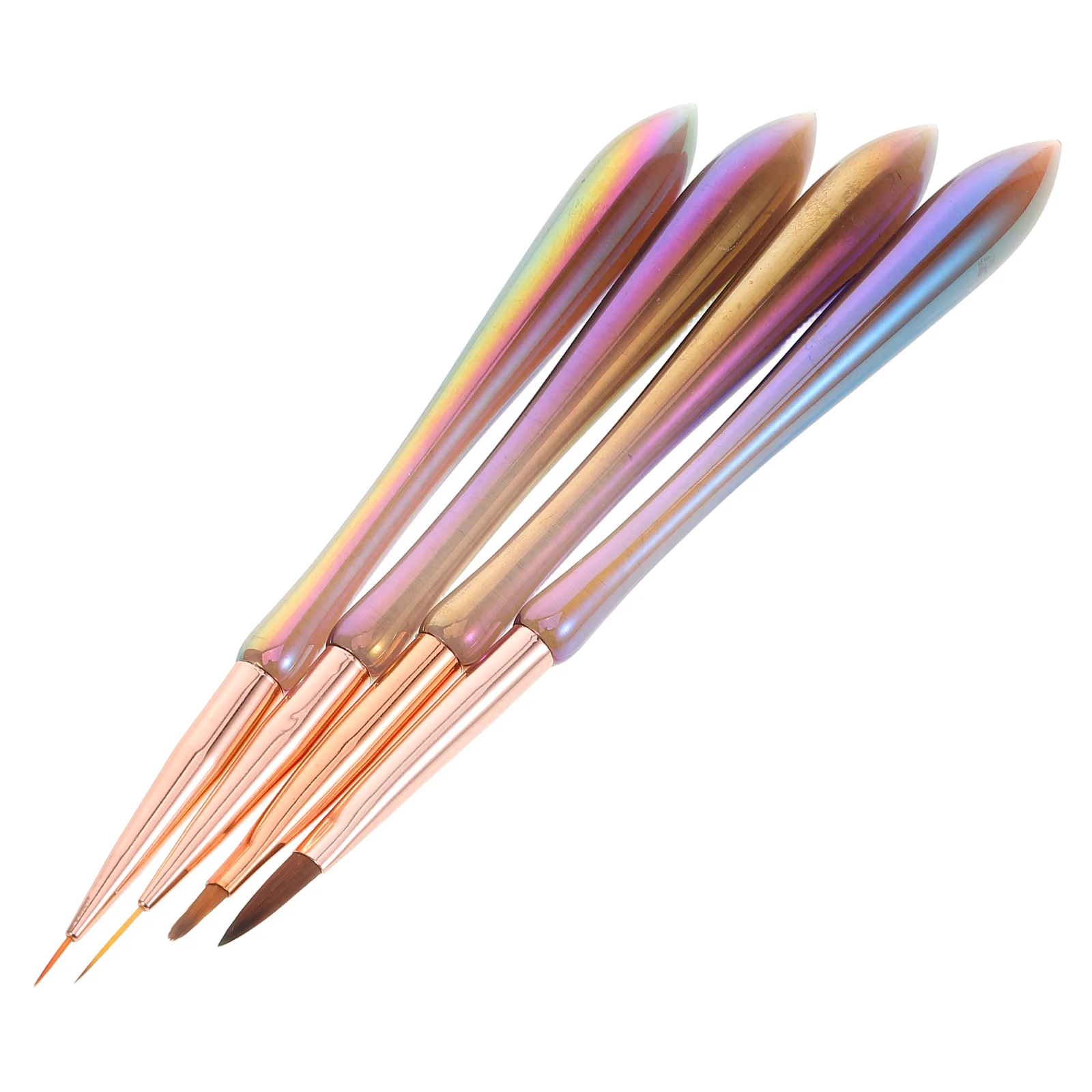 

4pcs Pen Multicolor Polish Fine Line Dotting Tips Diy Doodle Design Sturdy Precision Home Salon Use Gel Graffiti Doodling