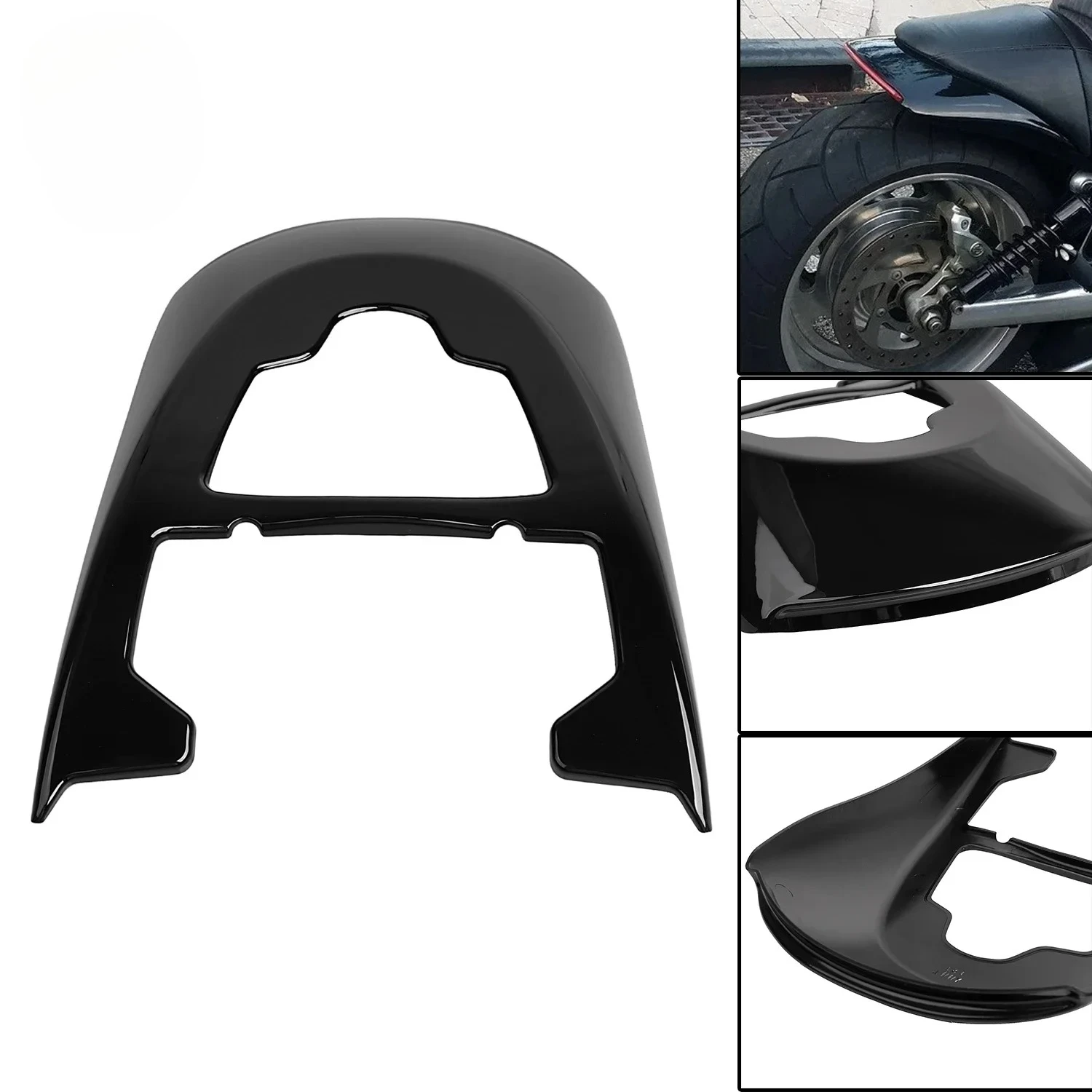 

Задние мотоциклетные брызговики Vivid Black для Harley Night Rod Special VRSCDX V-Rod VRSCAW VRSCX VRSCA