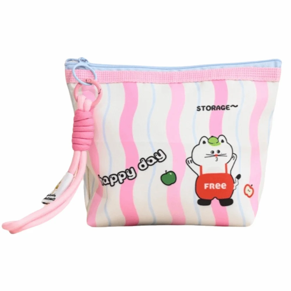 

New with Lanyard Coin Purse Waterproof Cartoon Portable Card Packs Mini Bear Cat Hand-held Storage Bag Cosmetics
