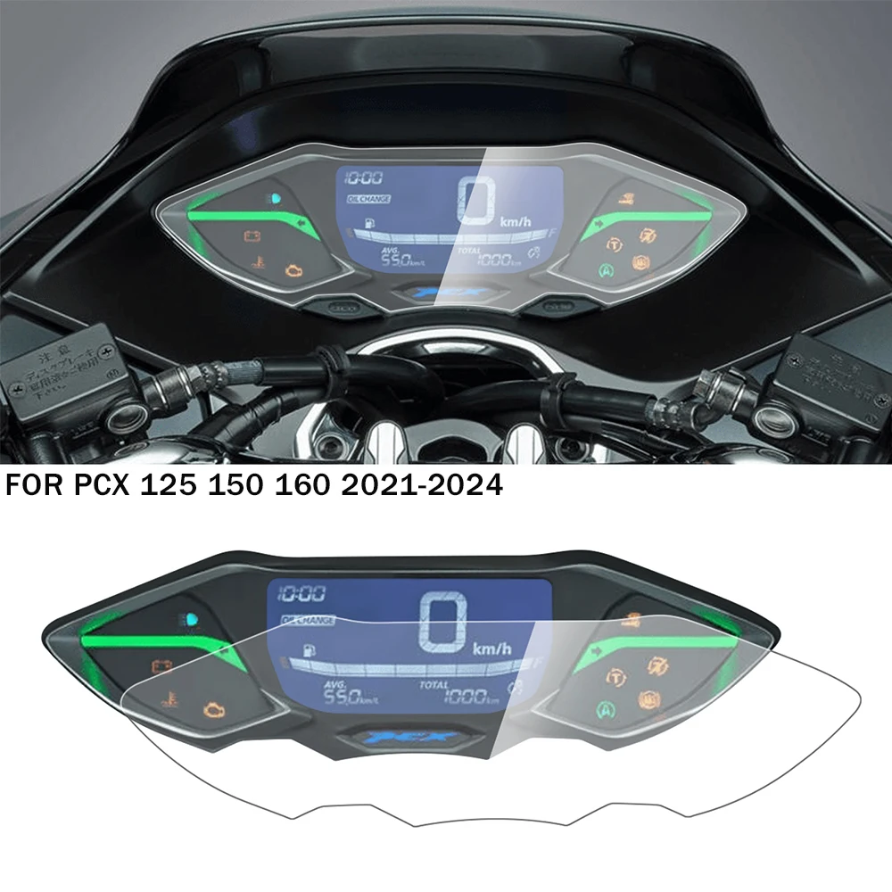 

For Honda PCX125 PCX150 PCX160 PCX 125 150 160 2021-2024 Motorcycle Instrument Screen Film Scratch Dashboard Cluster Protection