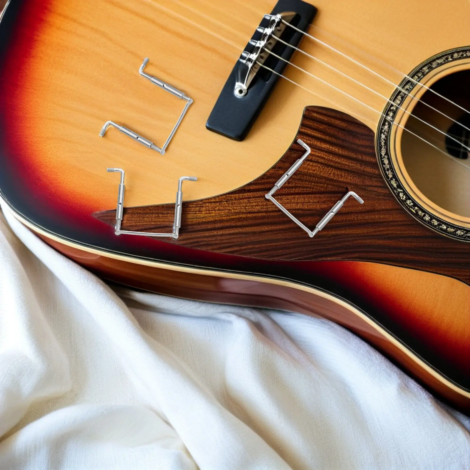 

5Pcs Metal Violin Chinrest Screws 12 Size Replacement Parts High Quality Easy Install Violin Hardware Repair Accessories