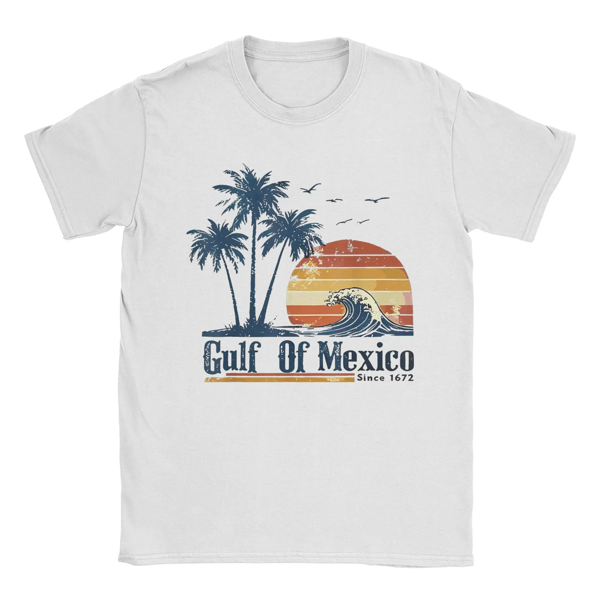 Since 1672 Gulf of Mexico Beach Summer Apparel Men Women T Shirts 100% Cotton Tee Graphic  T-shirt Clothing