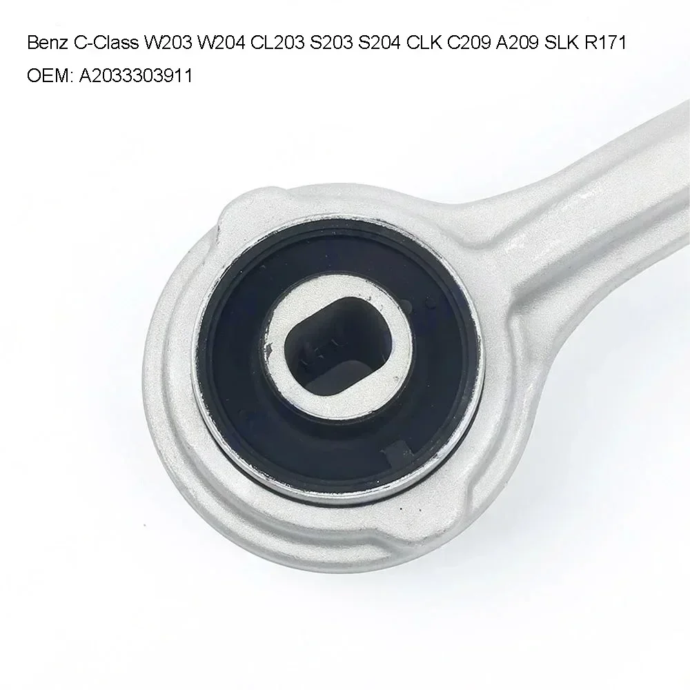 2 قطعة منحنى ذراع التحكم الأمامي لمرسيدس بنز C-Class W203 W204 CL203 S203 S204 CLK C209 A209 SLK R171 A2033303911 2033304011