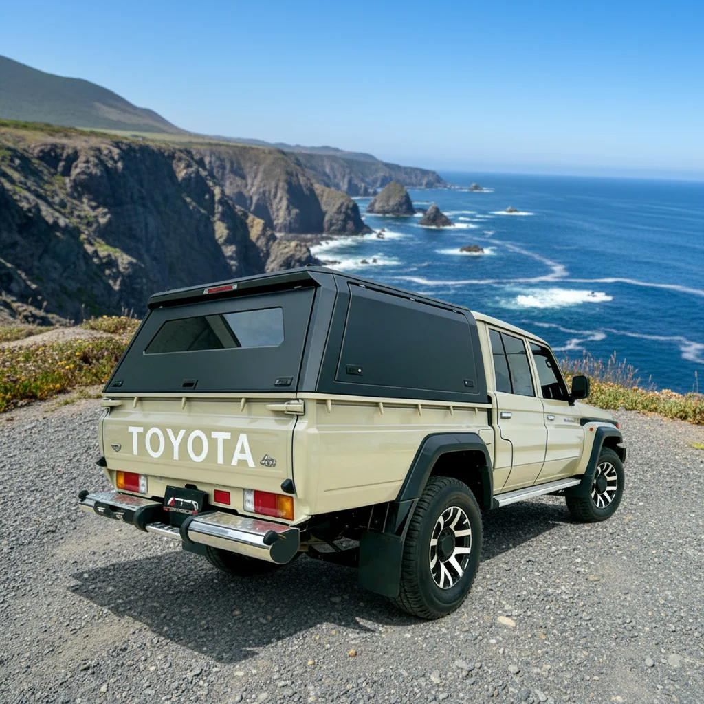 Aluminum Bed Canopy for Toyota Tacoma 2024+ 6FT, Waterproof Anti-theft, Scratch Resistant, No Drill Installation