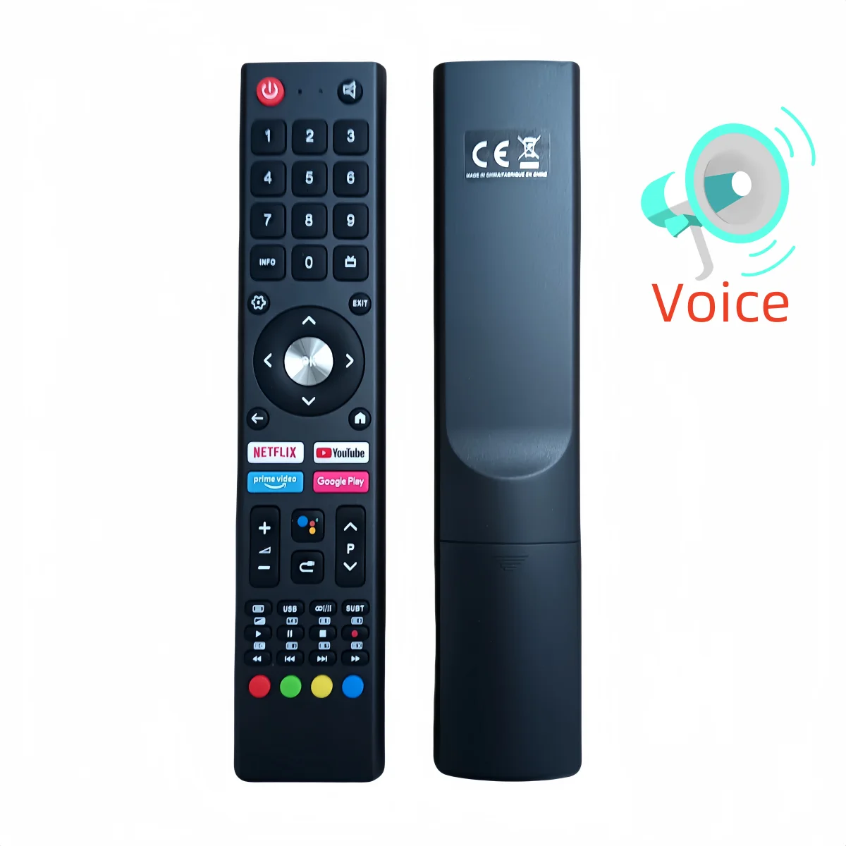 Control remoto por voz de alta calidad para OK. TV Prisma 55 pulgadas Android Smart TV 4K ODL24676H-TIB ODL43850UC-TIB SMART