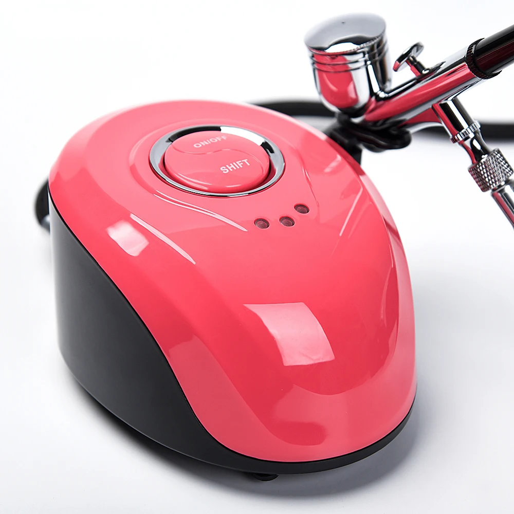 Airbrush Kit Single Power Compressor Portable Touch Machine Air Brush Use for Tattoo Body Paint Tool Acrylic Nail Art