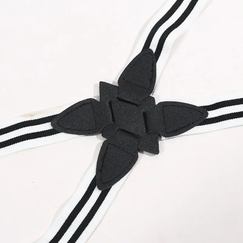 Suspensórios ajustáveis masculinos - cinto elástico traseiro X com clipes de camisa para calças moda feminina alça de ombro