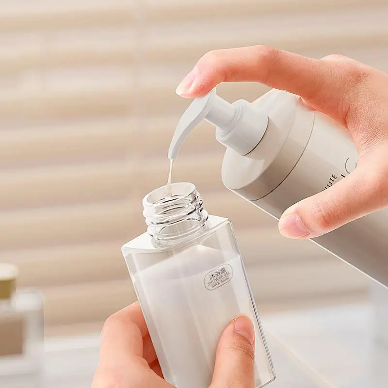 Garrafa de engarrafamento de viagem portátil multi-função shampoo produtos de cuidados com a pele dispensador garrafas de armazenamento spray recipiente de imprensa vazio