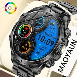 Men's smartwatch with one click Bluetooth connection for calling, 1.85-inch high-definition resolution 360 * 360 watch