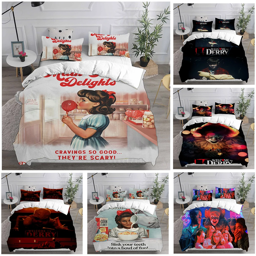إنها مرحبا بكم في ديري الموسم 1 مجموعات الفراش المعزي لحاف غطاء السرير غطاء لحاف كيس وسادة 2-3 قطع مجموعات الاطفال الكبار الحجم