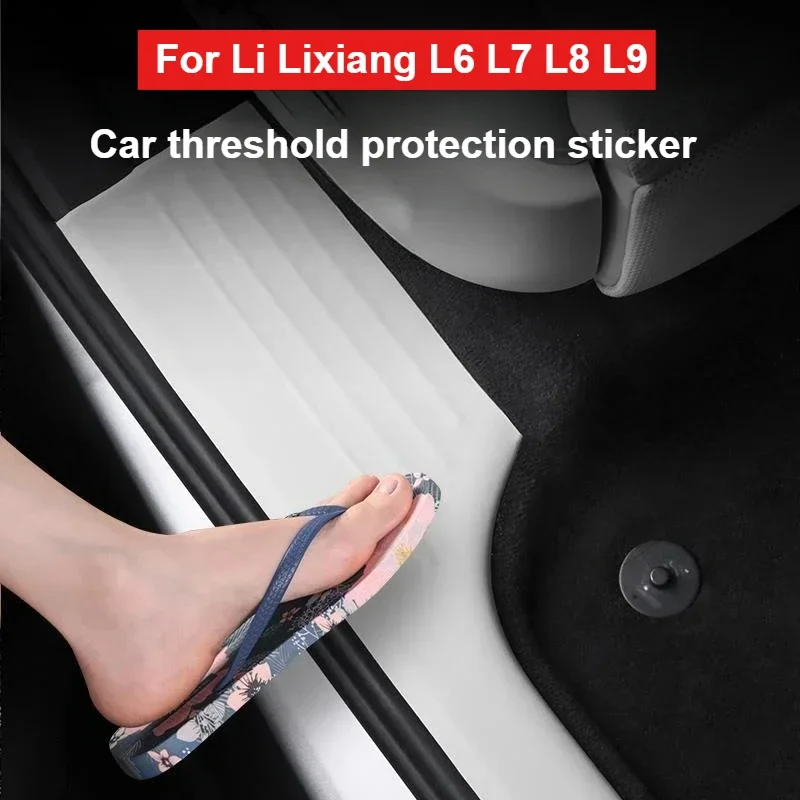 

For Li LiXiang L6 L7 L8 L9 2022 2023 2024 Car Threshold Protective Cover Leather Protective Sticker for Leading Ideal LIxiang