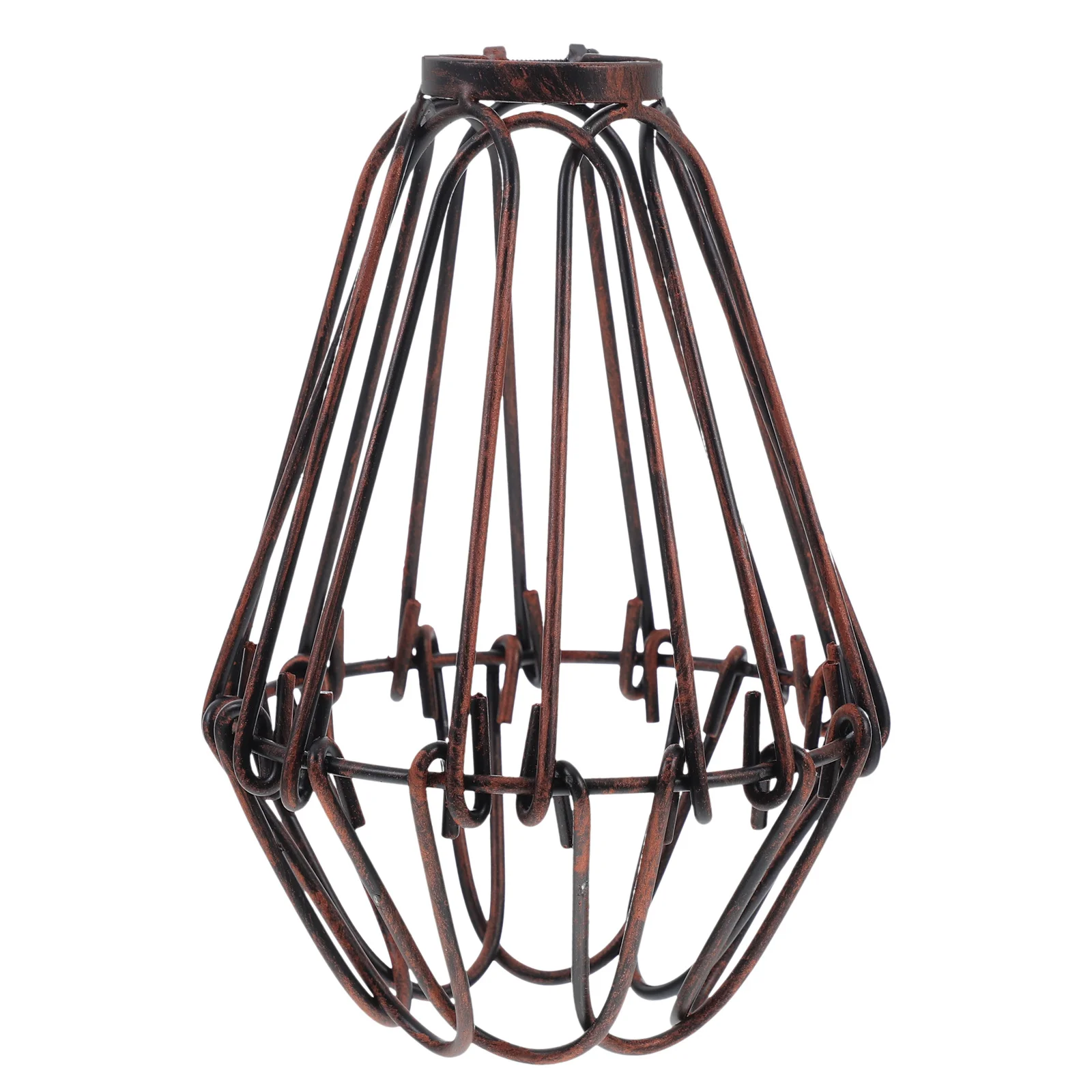 

1pc Vintage Lamp Shade Iron Wire Pendant Light Cage For Home Porch Hotel Bedroom Ceiling Fan Lighting Outdoor Decor