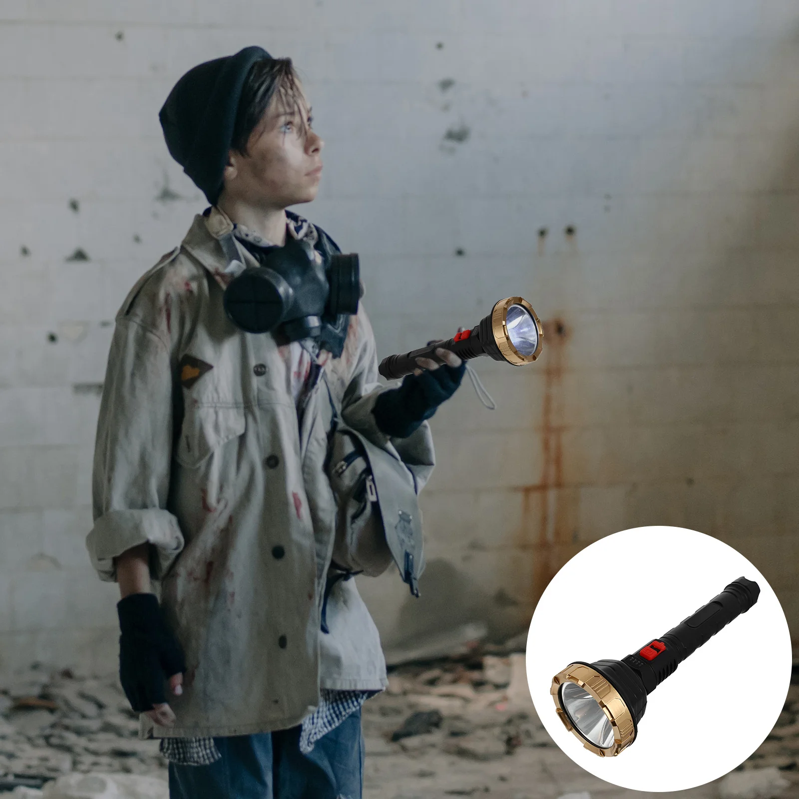 

1Set Practical Zoom Flashlight Excellent Texture Good Experience Outdoor Gift Camping Flashlight Plastic Torch