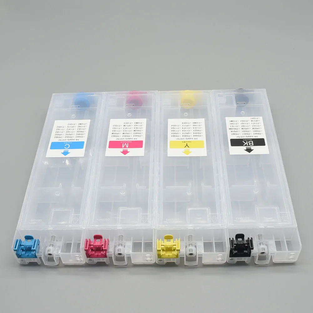 

1set T9451-T9454 CMYK Refillable Ink Cartridge for Epson WorkForce Pro WF-5710 WF-C5290 WF-5210 WF-C5790 BK CMY 320ml