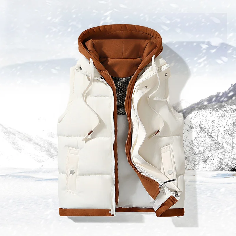 Chalecos para hombres y mujeres, estilo juvenil, sueltos y a la moda, informales y de moda, ropa de trabajo fresca, chaleco grueso, chaqueta de algodón