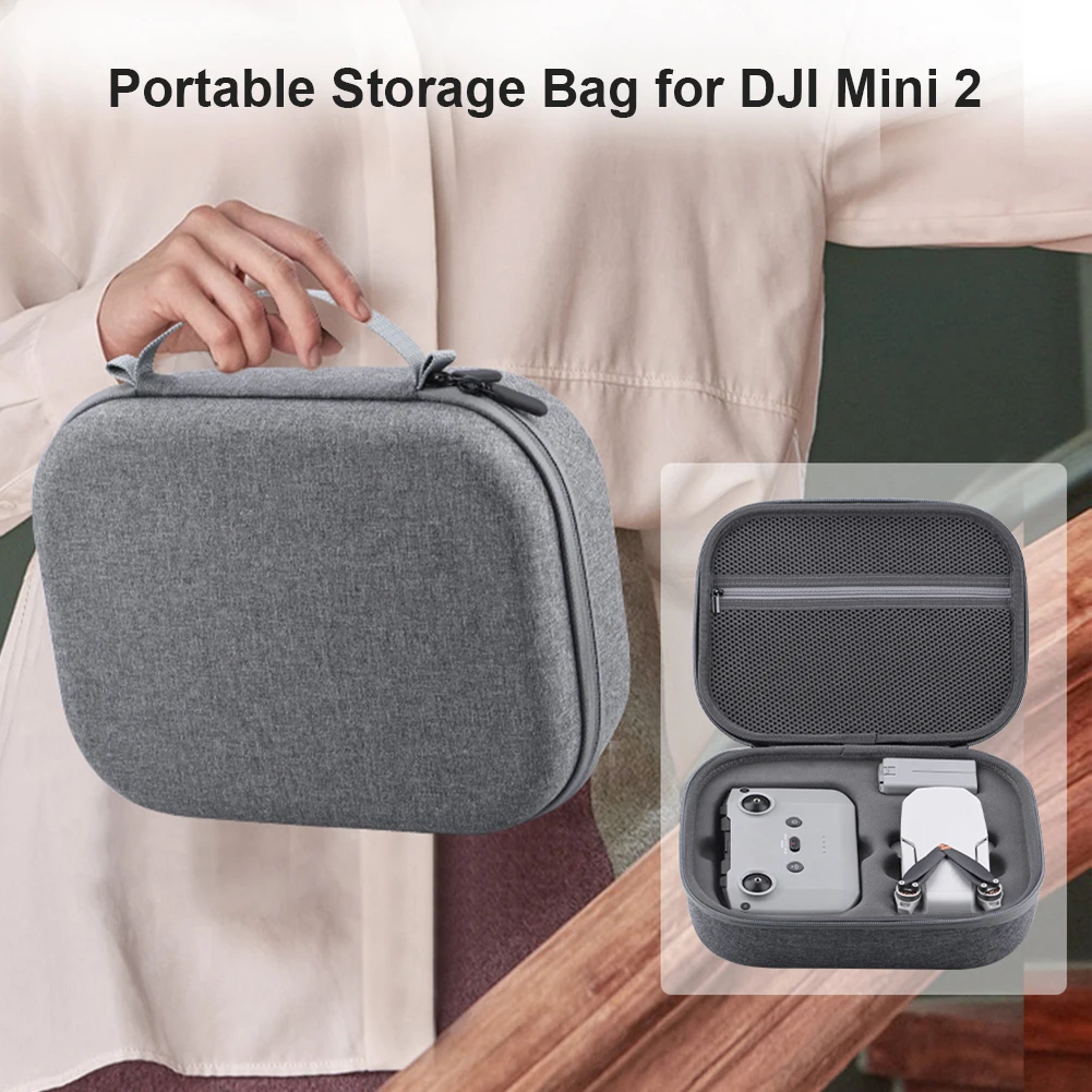 Portable Storage Bag Tote Handbag Remote Outdoor Carry Box Case  Storage Bag for DJI Mini 2 Drone Accessories