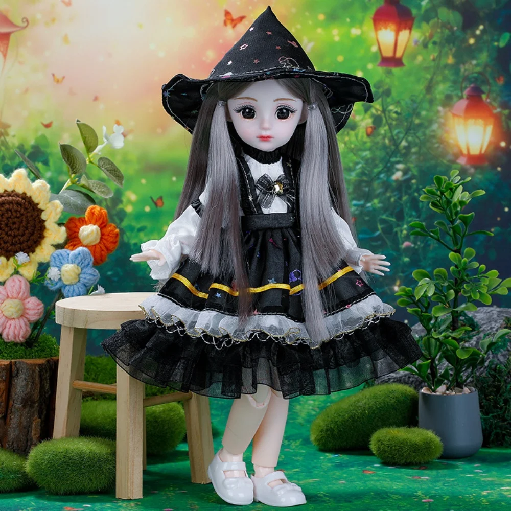 子供のためのぽっちゃり人形セット,本物の人のスタイル,プレイハウスのおもちゃ,誕生日プレゼント,1:6 bjd,30cm