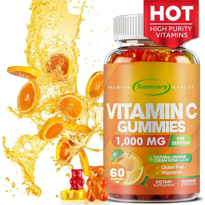 

Vitamin C Gummies - Powerful Antioxidant, Skin Health, Promotes Collagen Production, Immune Support