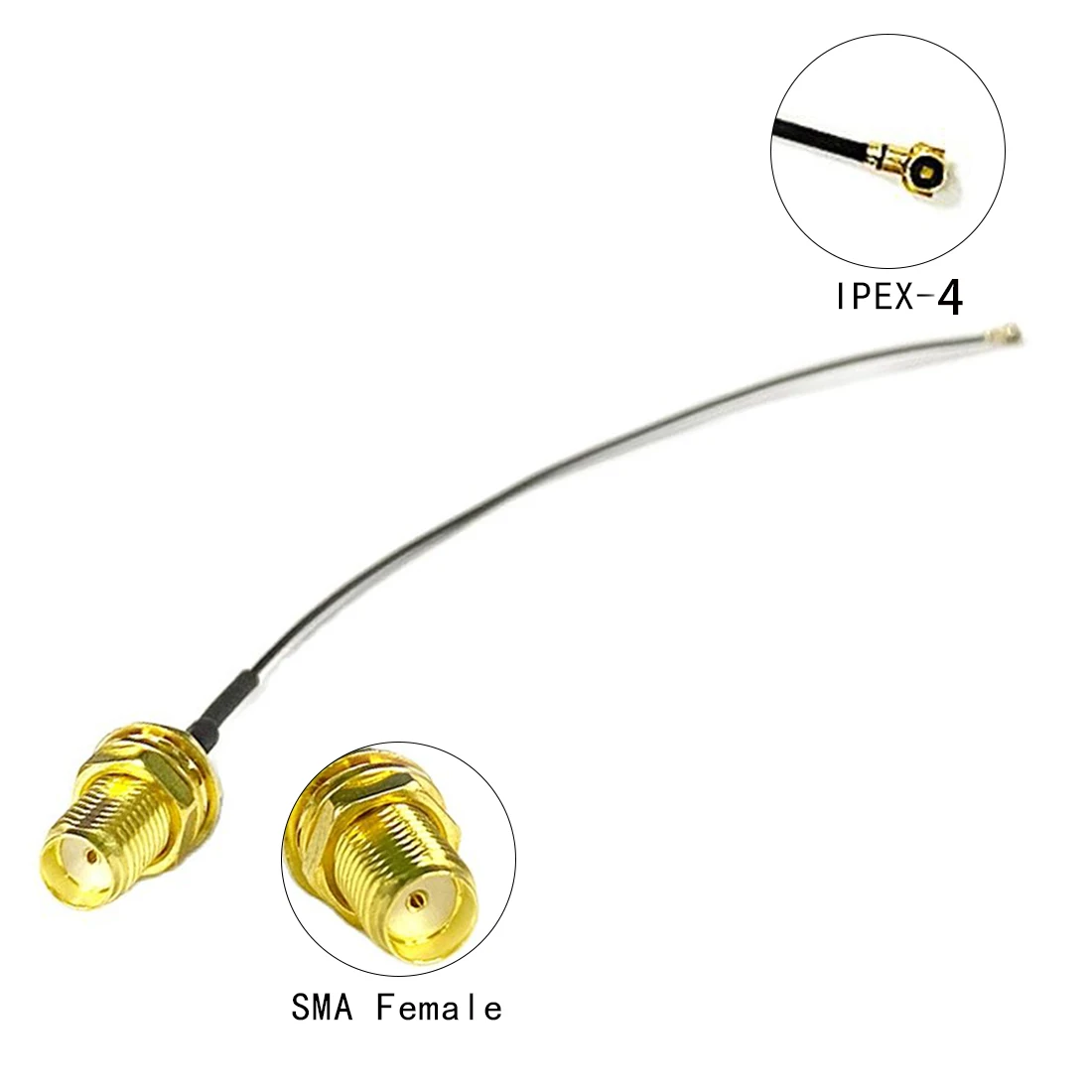 10cm/20cm/30cm 4TH Generation U.FL MHF4 Switch SMA Female Jack Pigtail Cable 0.81mm for PCI WIFI Card Wireless Router