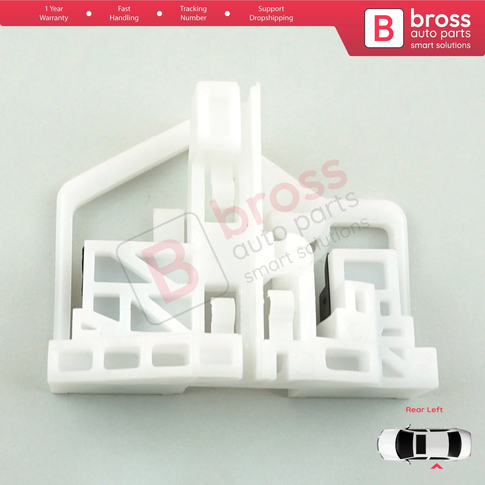 

BWR5087 Window Lifter Regulator Repair Clips Rear Left Door for Ford Brazil Ecosport MK1 BV226 2003-2012 Fiesta Brazil 2002-2012