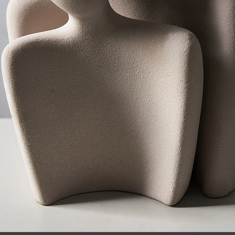Nordic minimalist abstract figures ceramic ornaments bedroom living room desktop furnishings home decoration office figurines