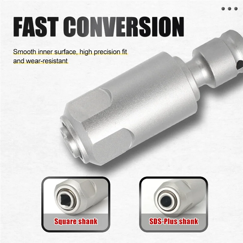 

A27R-Adapter For Converting Impact Wrench To Electric Hammer Accessories Converts To SDS-Plus For Use With Drill/Impact Wrench,