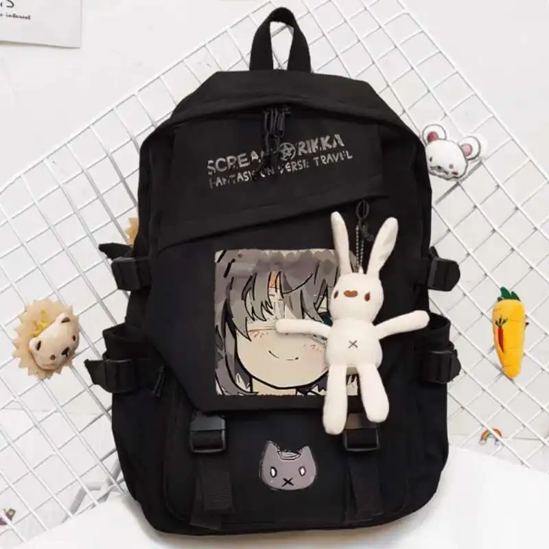 Mochila escolar de Anime Takanashi Rikka, bolso de hombro de alta capacidad, Cosplay, viaje, estudiante, adolescente, Anime B1921
