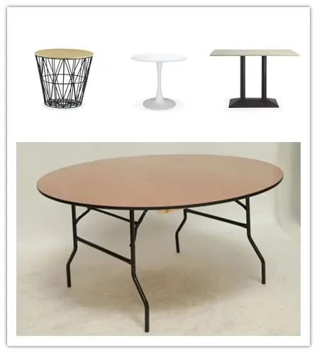

'Wholesale HIgh quality plastic folding portable table Indoor and outdoor plastic round foldable dining tables For Events Party