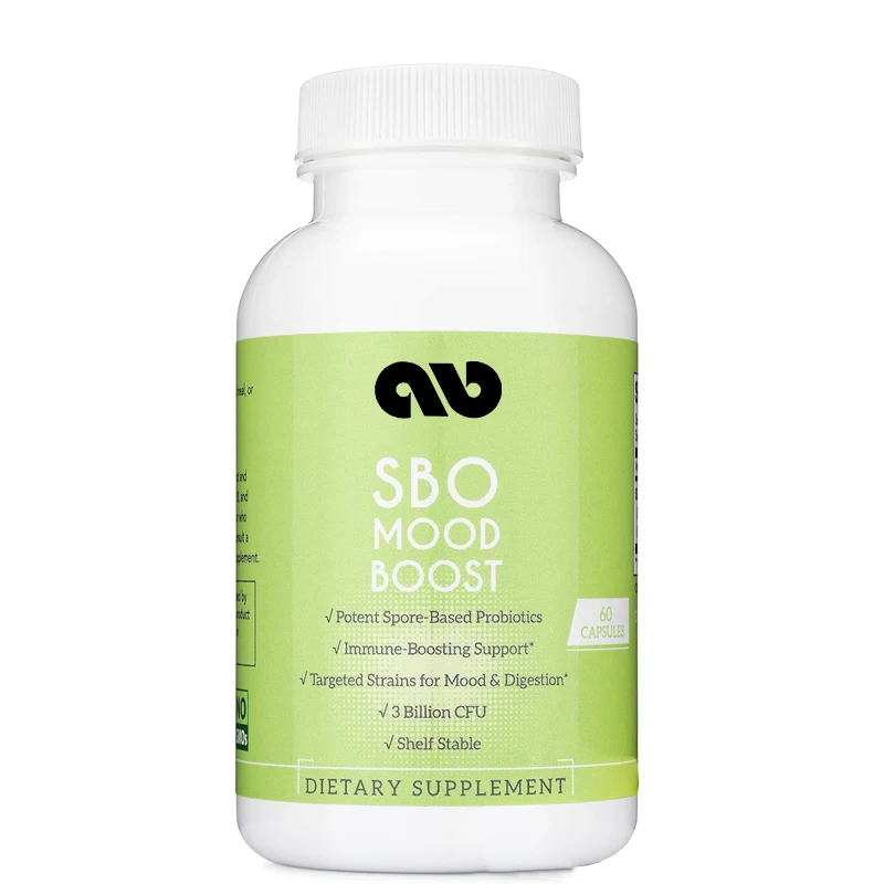 Probiotics - SBO Mood Boost Probiotics - Spores/Soil Based - Digestive and Emotional Support, Non GMO, Dairy Free, Gluten Free