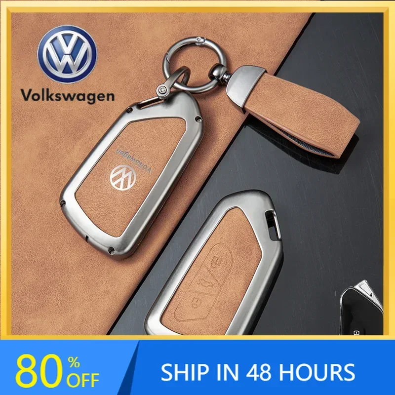 

2026 Hot For VW VOLKSWAGEN Car Key Case Cover Shell Keychain for VW Volkswagen Golf 8 MK8 ID3 ID4 Cupra 2020 For Skoda Octavia A