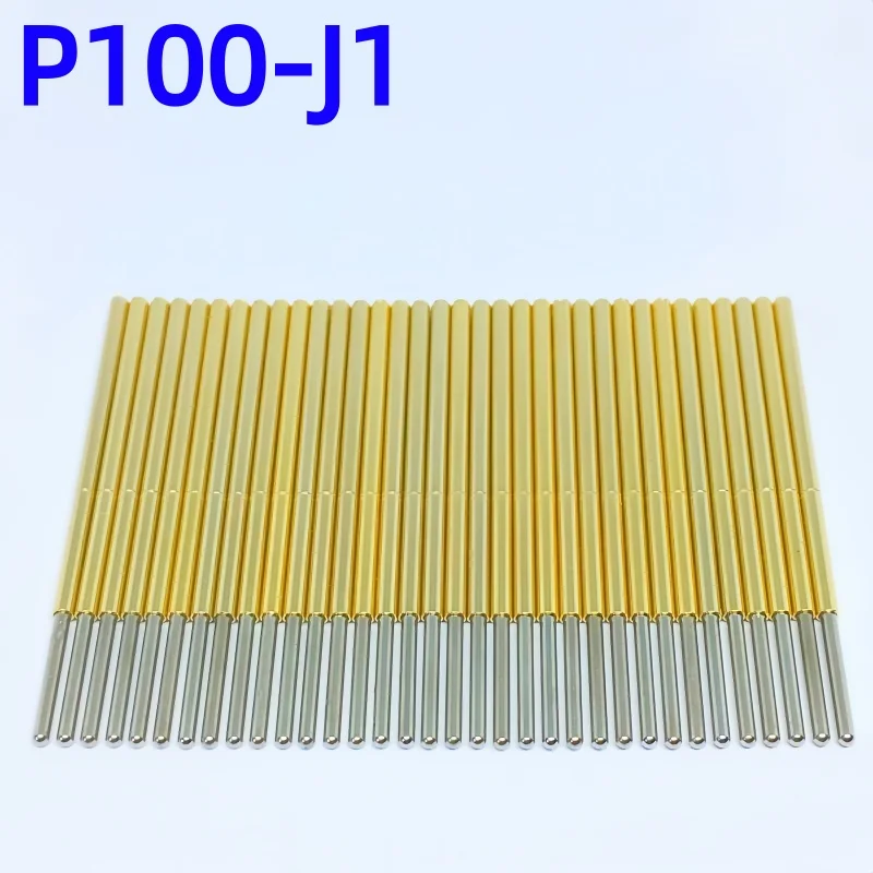 

100 шт., P100-J1 флейта, пружинный тестовый зонд, внешний диаметр 1,36 мм, длина иглы 33,35 мм, тестовый контакт печатной платы