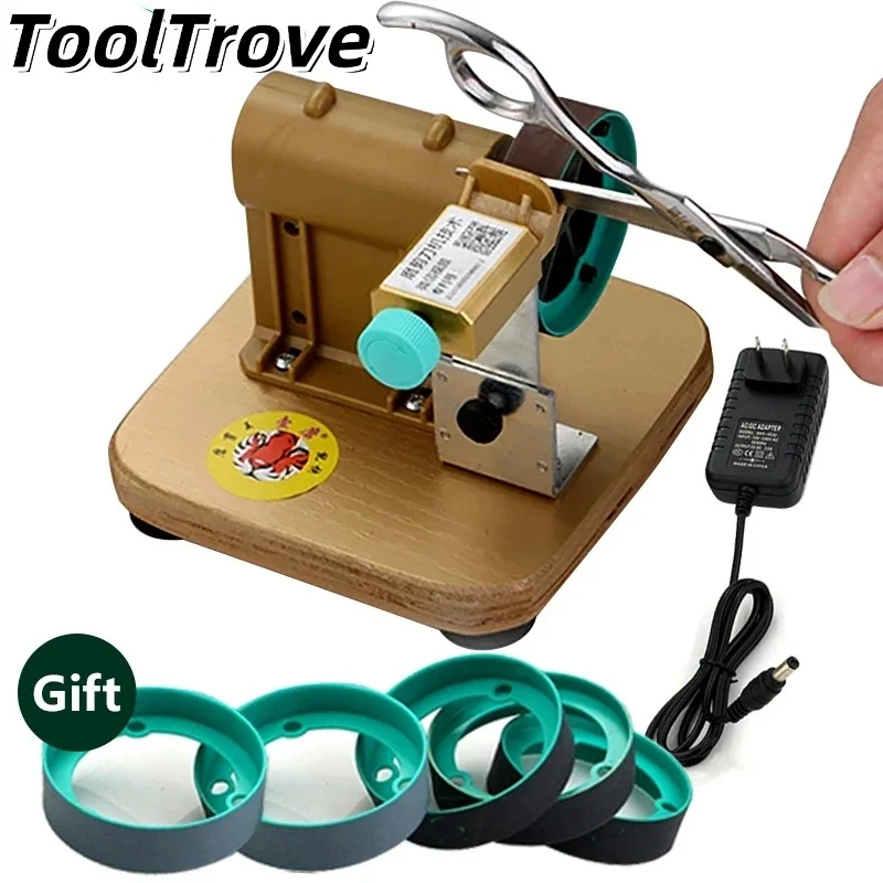

Electric Professional Scissor Sharpening Machine Sharpener for Household Tailor Scissors, Barber Shop Blunt/Toothed Scissors