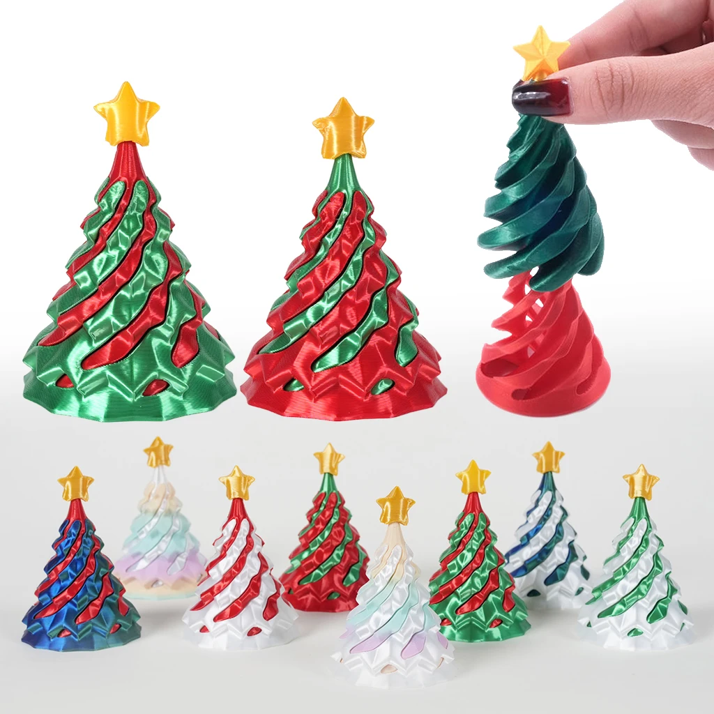 

Вращающиеся 3D печатные елочные конусы, двухцветные вихревые игрушки, сенсорная головоломка-головоломка, подарок для детей, образовательная релаксация