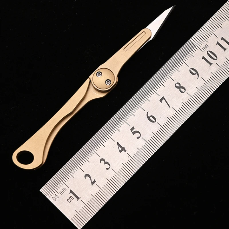 New Sculpture Tools Brass Folding 11 Scalpel Sharp Metal Scalpel Wooden Sculpture Blade Medical Knife Scalpel Edc Tool